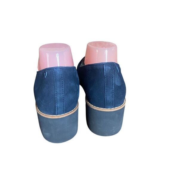 Vionic Willa Wedge Navy Blue Suede Water Repellent Slip On Loafer Shoes Sz 10 - Picture 7 of 11